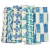 Shop Block-Printed Napkins - Harlequin Azul Tabletop