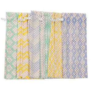 Store Block-Printed Napkins - Hazy Beach Brights Tabletop