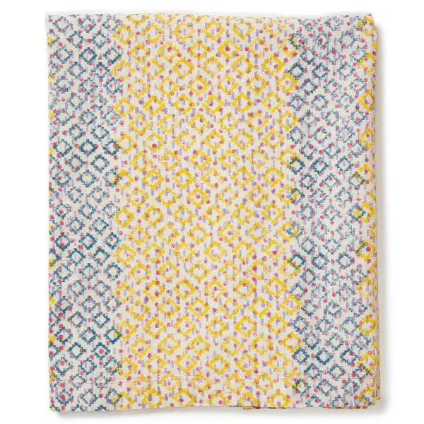 Fashion Block-Printed Tablecloth - Sunflower Dot Tabletop