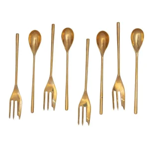 Shop Brass Dessert Flatware Set Tabletop