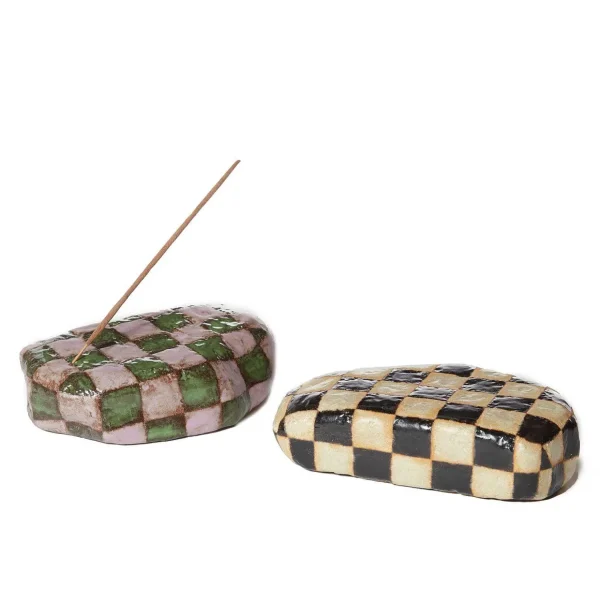 Shop Checkered Incense Holder Decorative Objects