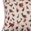 Discount Embroidered Pillow - Birds Autumn Home Textiles