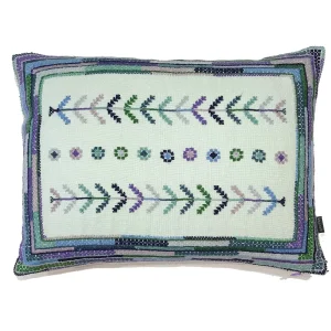 Sale Embroidered Pillow - Imm Kamal Lilac Home Textiles