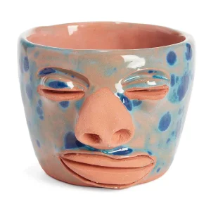 New Face Mug - Blue And Indigo Dot Tabletop