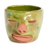 Cheap Face Mug - Green And Blue Dot Tabletop