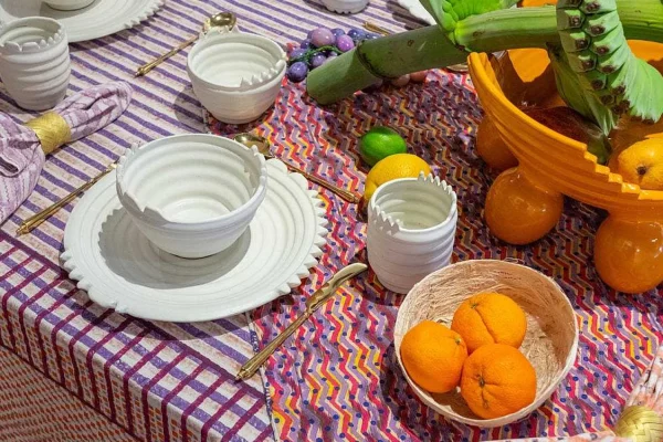 Fashion Fruit Bowl In Marigold Tabletop