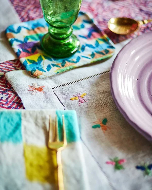 Store Ikat Napkins - Candy Checkerboard Tabletop