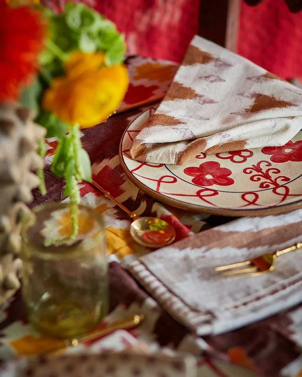 New Ikat Napkins - Cocoa Spice Tabletop