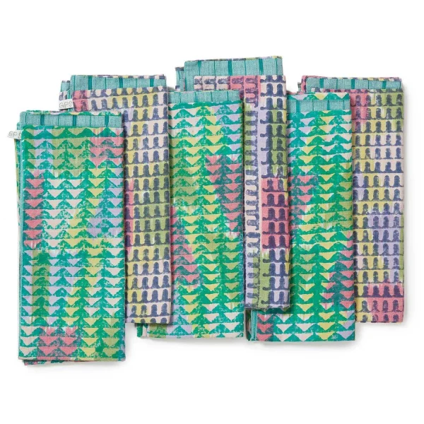 Best Sale Ikat Napkins - Electric Indigo Lime Tabletop