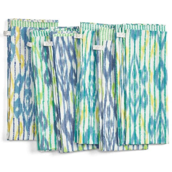 Discount Ikat Napkins - Julep Steel Stripe Tabletop