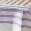 Sale Ikat Tablecloth - Beach Stripe Lilac Tabletop