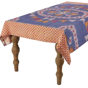 Hot Ikat Tablecloth - Blazing Sky Tabletop