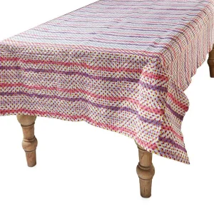 Online Ikat Tablecloth - Carousel Petal Tabletop