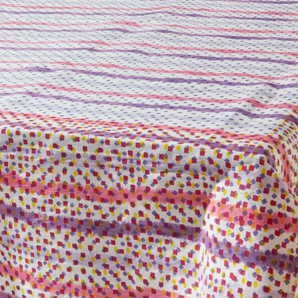 Online Ikat Tablecloth - Carousel Petal Tabletop