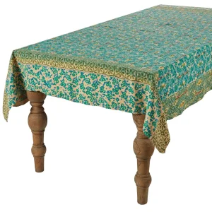 Fashion Ikat Tablecloth - Jade Petal Tabletop