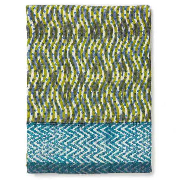 Flash Sale Ikat Tablecloth - Olive Dot Tabletop