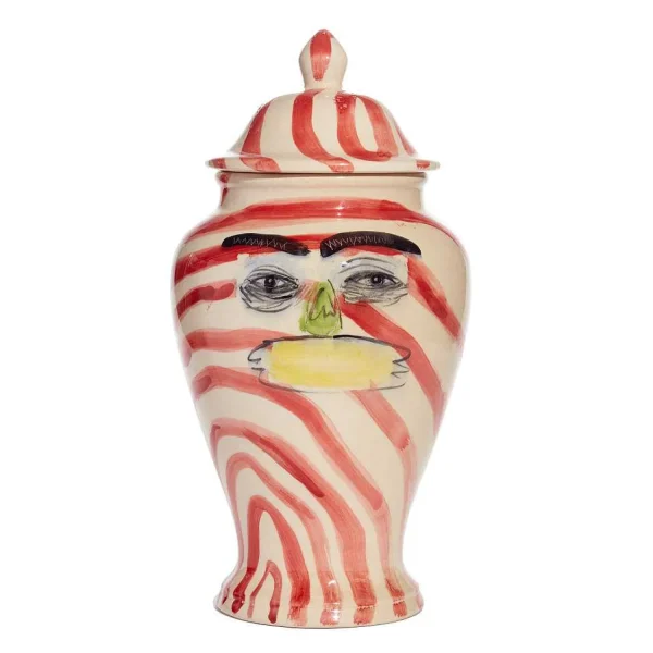 Best Sale Lidded Vessel - "Te Quiero Tanto" (Rojo) Decorative Objects