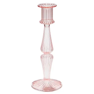 Outlet Luminous Candleholder - Pink Tabletop