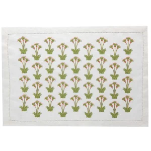 Fashion Nile Lotus Placemats - Green Tabletop