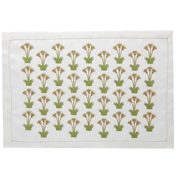 Fashion Nile Lotus Placemats - Green Tabletop