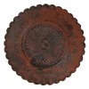 Hot Oaxacan Carved Scallop Plate Tabletop