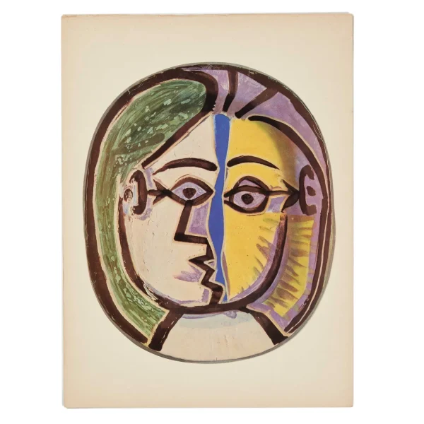 Store Pablo Picasso Color Plate - Face Artwork