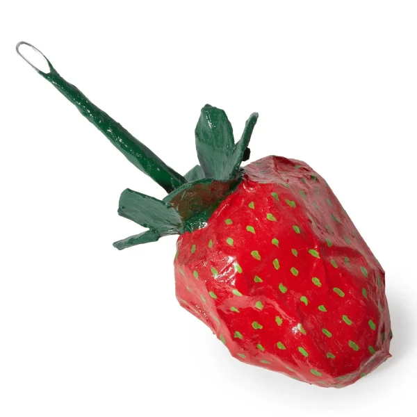 Store Papier-Mache Strawberry Ornament Decorative Objects