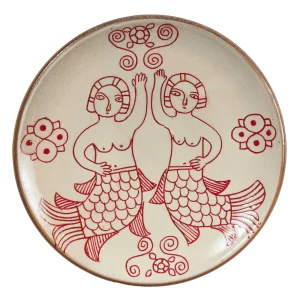 Discount Sea Bride Dinner Plate - Red Ceramics