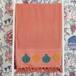 Store Seashell Towel - Golden Aqua Terracotta Home Textiles