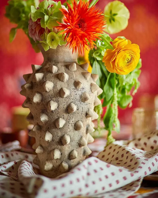 Best Sale Spiked Oaxacan Vase Decorative Objects