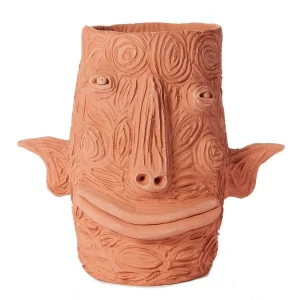 Online Terracotta Planter - "Te Estoy Pensando Mucho" Decorative Objects