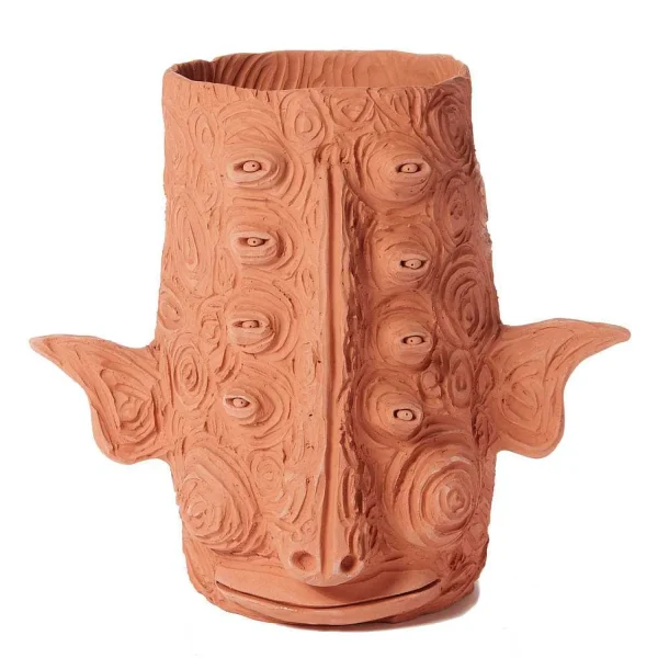 Online Terracotta Planter - "Te Estoy Pensando Mucho" Decorative Objects