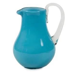 Cheap Turquoise Glass Pitcher Tabletop