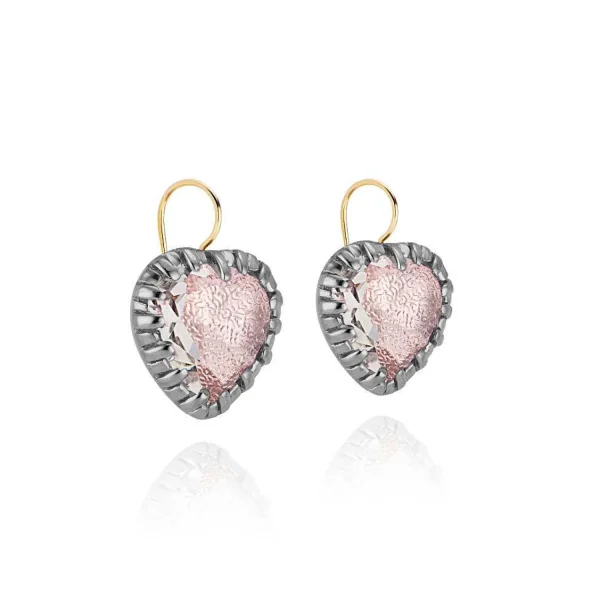 Cheap Valentina 'I Love Ny' Button Earrings - Blush Jewelry