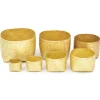 Online Woven Brass Nesting Bowls Decorative Objects