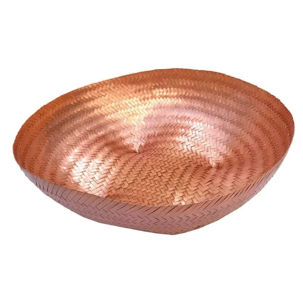 Discount Woven Copper Bowl Decorative Objects