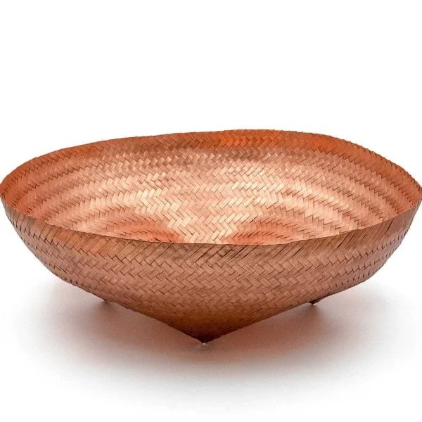 Discount Woven Copper Bowl Decorative Objects